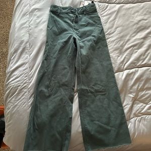 Zara The Marine Straight Wide Leg Jeans